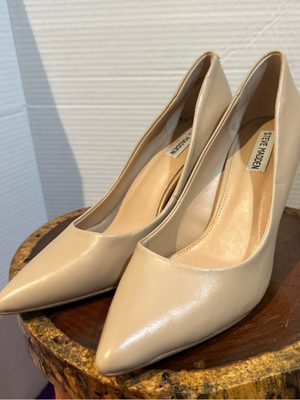 Steve Madden Cream Heels Classic Stiletto Pumps - Worn once!